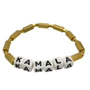 Kamala Gold Plated Minimalist White Cord