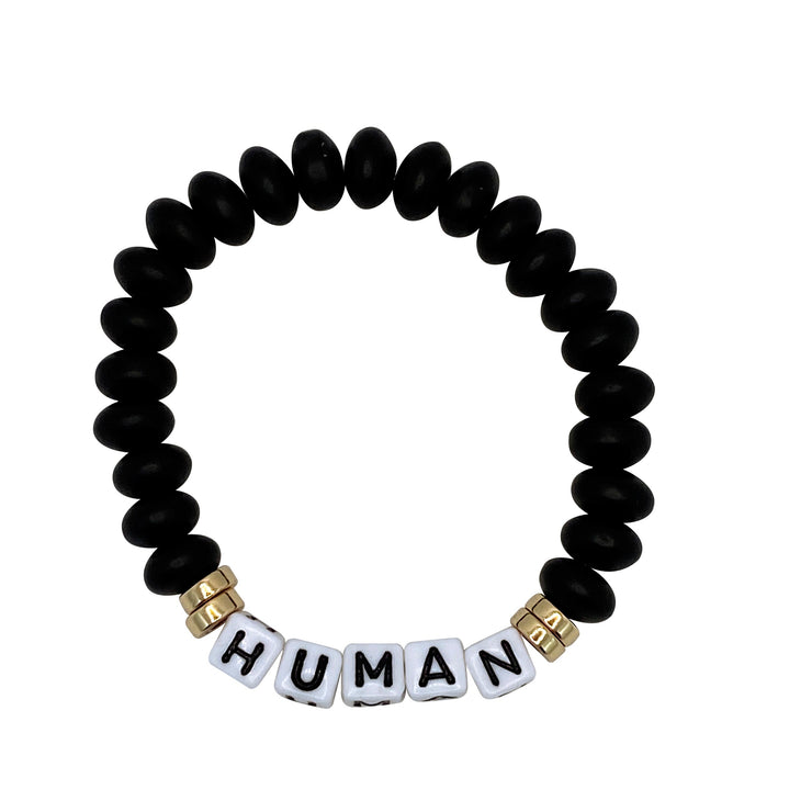 Human/Humana Black Sea Glass Cord