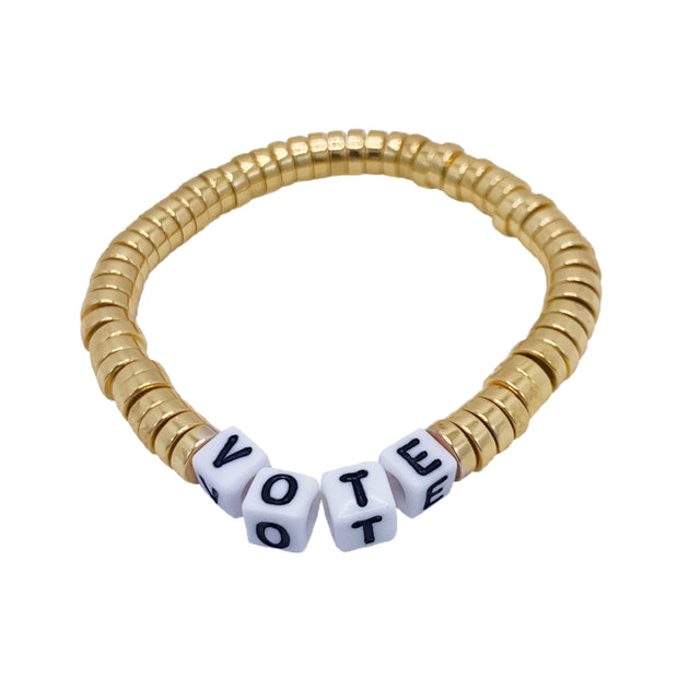 Libertas & Justicia Gold/White VOTE Cord