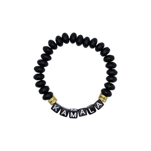 Kamala Black Sea Glass Black Cord