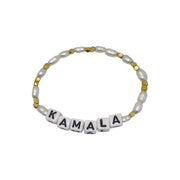 Kamala Freshwater Pearl + Gold Vermeil White Cord