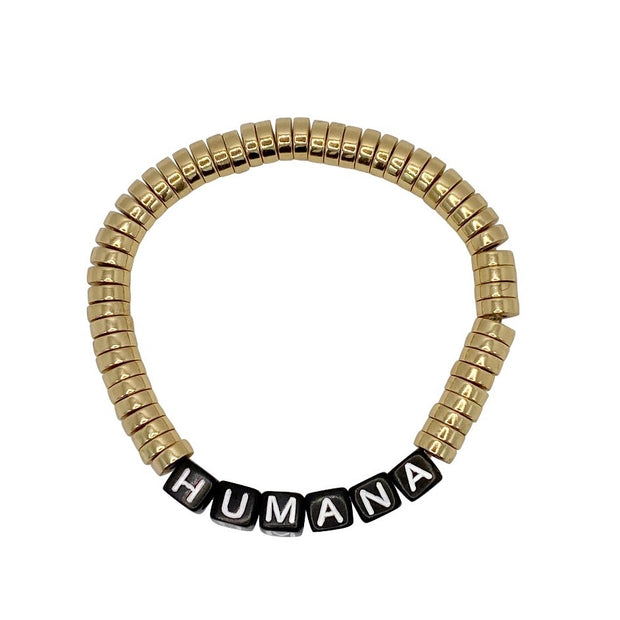 Human/Humana Gold Plated Black Cord